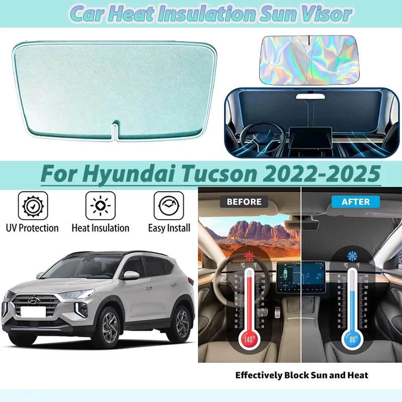 Front Sunshade For Hyundai Tucson 2025 Accessories NX4 2024 N-Line 2023 2022 Window Heat Insulation Sun Shades Protection Parts
Front Sunshade For Hyundai Tucson 2025 Accessories NX4 2024 N-Line 2023 2022 Window Heat Insulation Sun Shades Protection Parts