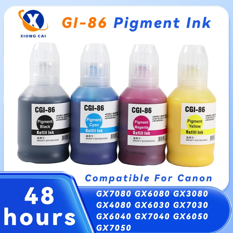 Pigment Ink GI-86 GI86 GI 86 Printer Compatible for Canon GX7080 GX6080 GX3080 GX4080 GX6030 GX7030 GX6040 GX7040 GX6050 GX7050
Pigment Ink GI-86 GI86 GI 86 Printer Compatible for Canon GX7080 GX6080 GX3080 GX4080 GX6030 GX7030 GX6040 GX7040 GX6050 GX7050