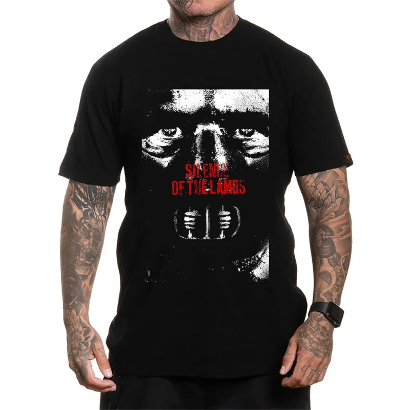 0223 Retro Horror movie The silence of the lambs Hannibal t shirt Scary film Cannibal Graphic clothes All size Tee S-6XL
0223 Retro Horror movie The silence of the lambs Hannibal t shirt Scary film Cannibal Graphic clothes All size Tee S-6XL