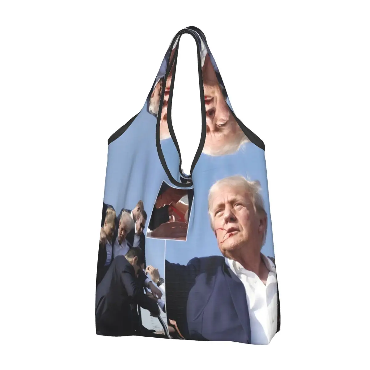 Модная Сумка-тоут с эмблемой Трампа на заказ, сумка для покупок, Портативная сумка через плечо для продуктов
Модная Сумка-тоут с эмблемой Трампа на заказ, сумка для покупок, Портативная сумка через плечо для продуктов