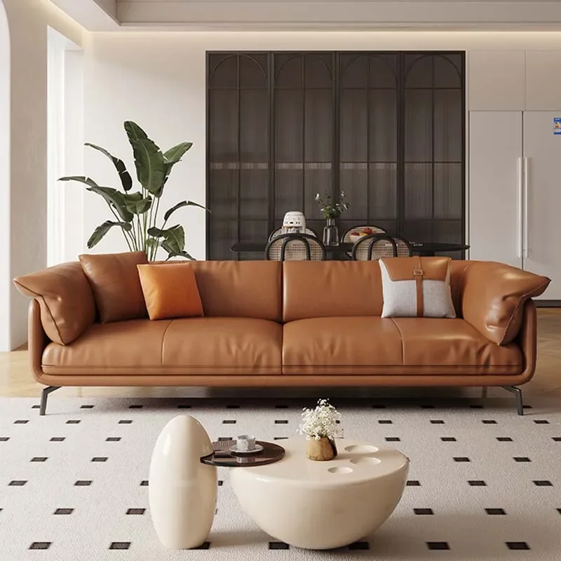 European Living Room Sofas Genuine Leather Lounge Luxury Sofa Hallway Apartment Decor Aesthetics Sillon Cama Modern Furniture
European Living Room Sofas Genuine Leather Lounge Luxury Sofa Hallway Apartment Decor Aesthetics Sillon Cama Modern Furniture