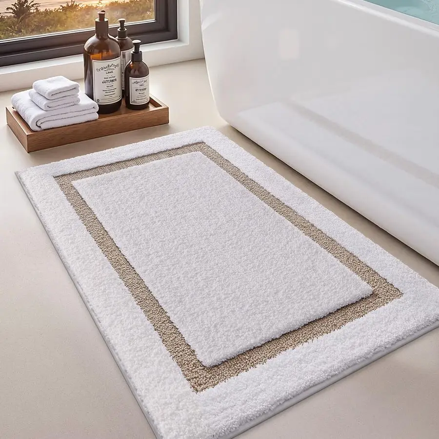 White Bath Mats for Bathroom, Non Slip Absorbent Soft Bath Rug, Fluffy Washable Classic Bathroom Rugs, Ideal for Floor, Shower T
White Bath Mats for Bathroom, Non Slip Absorbent Soft Bath Rug, Fluffy Washable Classic Bathroom Rugs, Ideal for Floor, Shower T
