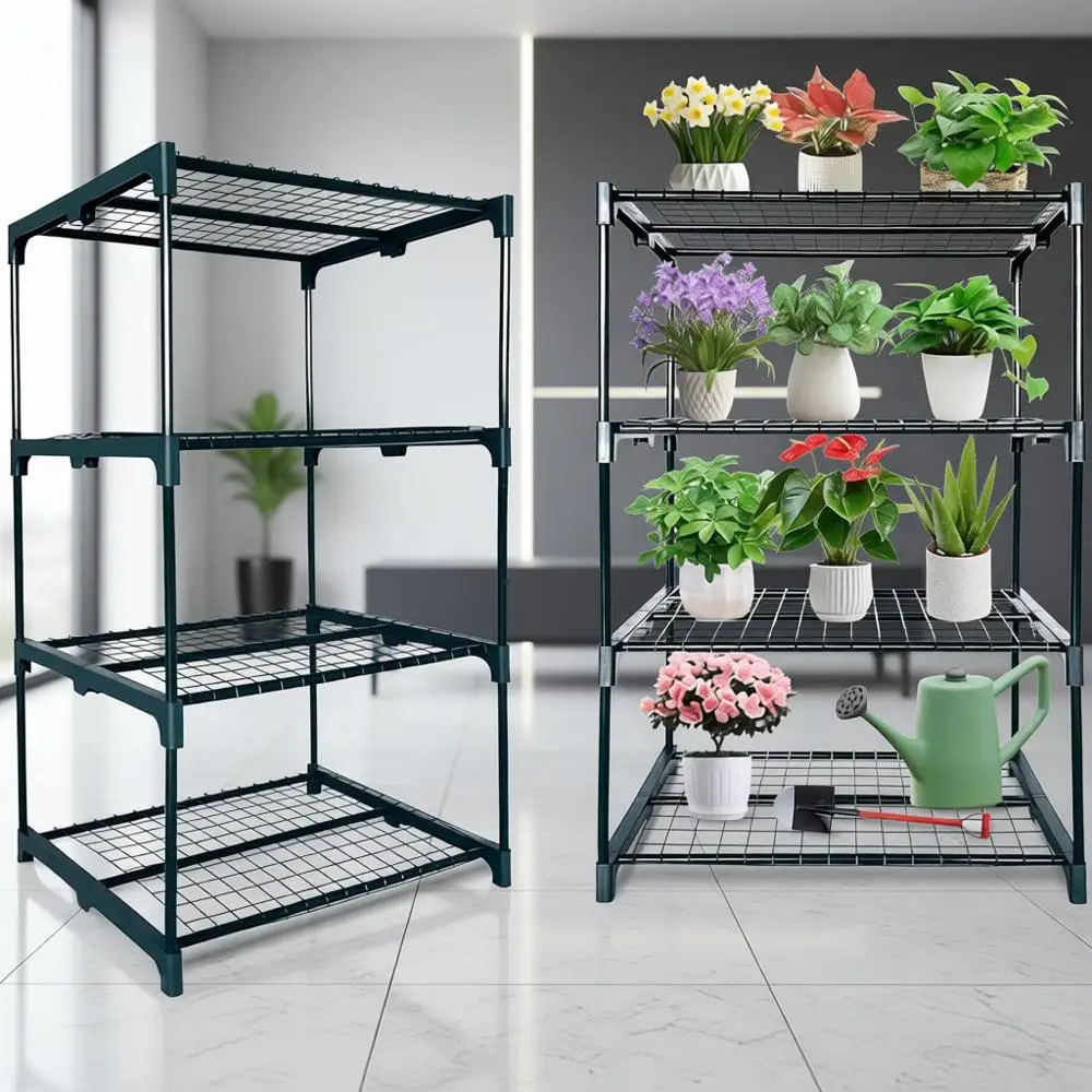 Крытые и уличные 4-уровневые металлические подставки для растений для нескольких горшков, водонепроницаемые полки для гостиной, патио, домашнего декора, садоводства
Крытые и уличные 4-уровневые металлические подставки для растений для нескольких горшков, водонепроницаемые полки для гостиной, патио, домашнего декора, садоводства