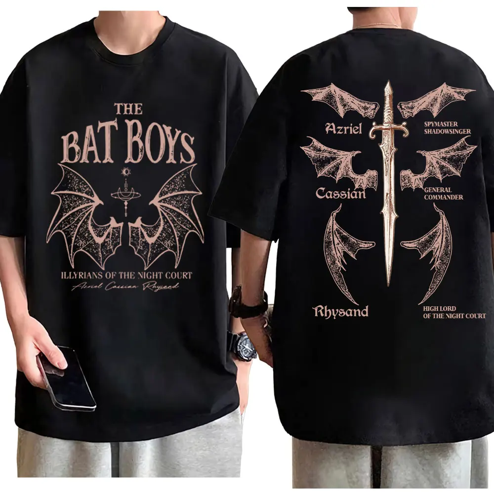 The Bat Boys Wings Double Sided Graphic T Shirts Men Women Harajuku Retro Short Sleeve T-shirt Casual Fashion Oversized T-shirts
The Bat Boys Wings Double Sided Graphic T Shirts Men Women Harajuku Retro Short Sleeve T-shirt Casual Fashion Oversized T-shirts