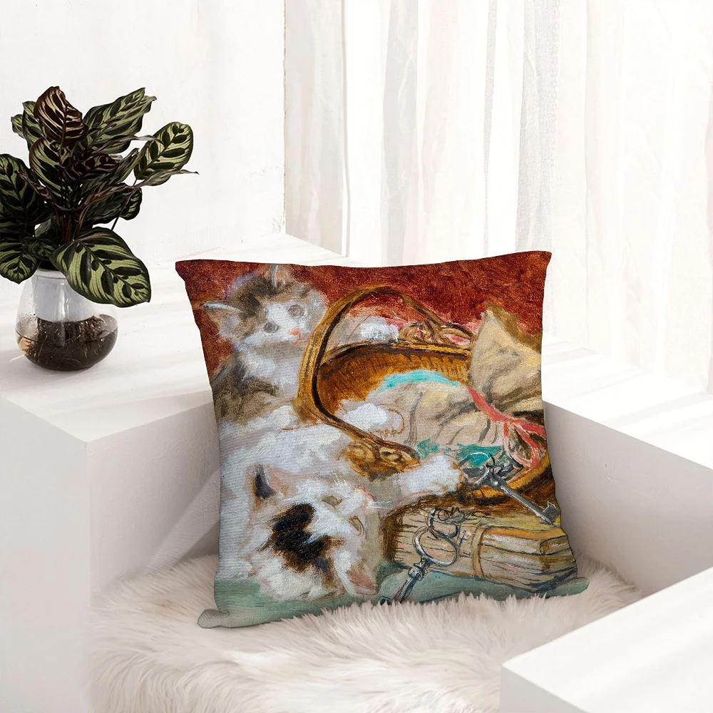 H-Henriette ronner-knip Pillow Case Plush Fabric Soft Pillowcase Double Sided Print Sofa Cushion Cover Throw Pillow Covers
H-Henriette ronner-knip Pillow Case Plush Fabric Soft Pillowcase Double Sided Print Sofa Cushion Cover Throw Pillow Covers