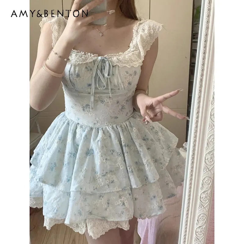 Big Girls French Sweet Floral Princess Dress 2026 New Summer Luxury Sleeveless High Waist Lace Trim Pink Puffy Cake Mini Dress
Big Girls French Sweet Floral Princess Dress 2026 New Summer Luxury Sleeveless High Waist Lace Trim Pink Puffy Cake Mini Dress