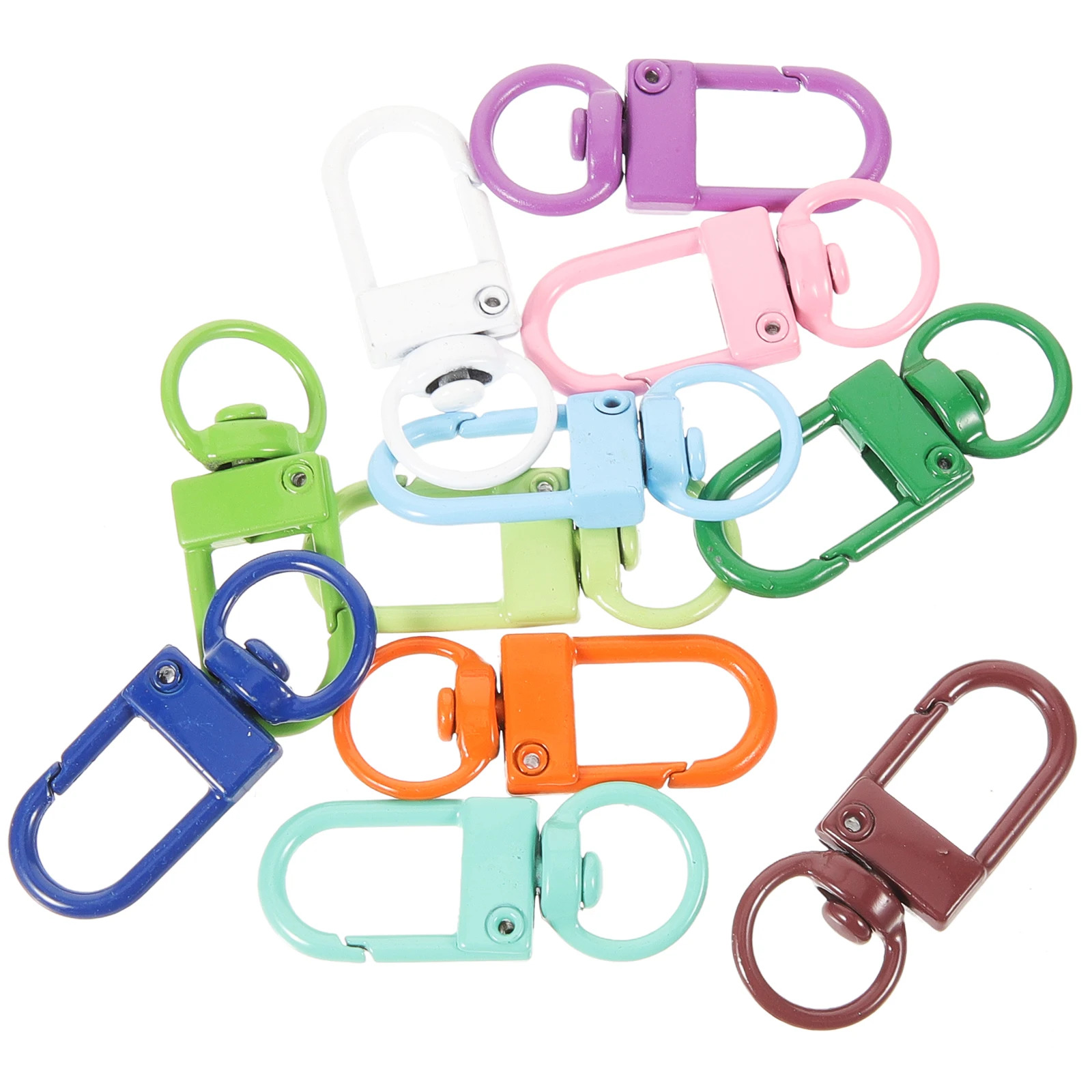 20pcs Colorful Metal Lobster Claw Buckle 12x33mm Rotating Hook Key Ring for DIY Bag Purse Craft Jewelry Accessories
20pcs Colorful Metal Lobster Claw Buckle 12x33mm Rotating Hook Key Ring for DIY Bag Purse Craft Jewelry Accessories