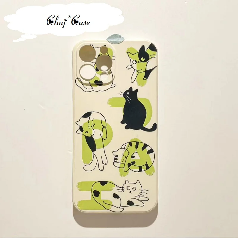 Clmj Cute Cat INS Phone Case For iPhone 11 12 Mini 13 Pro 14 XR XS Max X 7 8 Plus Se 2020 Silicone iPhone Protective Soft Cover
Clmj Cute Cat INS Phone Case For iPhone 11 12 Mini 13 Pro 14 XR XS Max X 7 8 Plus Se 2020 Silicone iPhone Protective Soft Cover