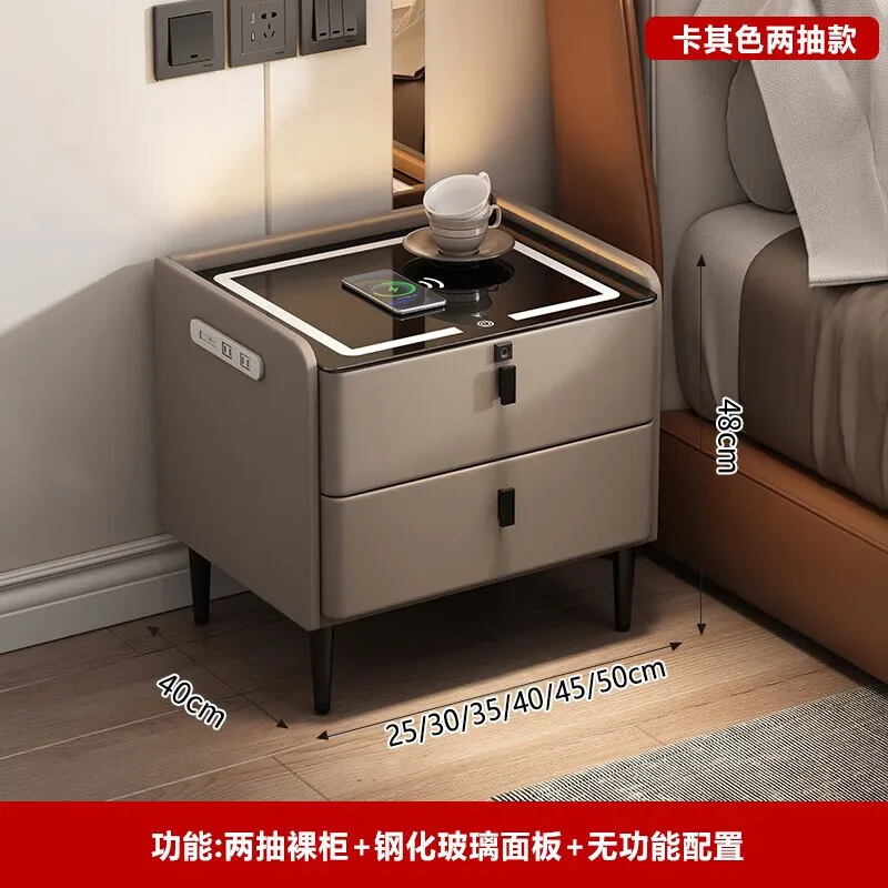 Complete delivery: simple and modern smart bedside table, wireless charging, three-color light, fingerprint lock, two-drawer sol
Complete delivery: simple and modern smart bedside table, wireless charging, three-color light, fingerprint lock, two-drawer sol