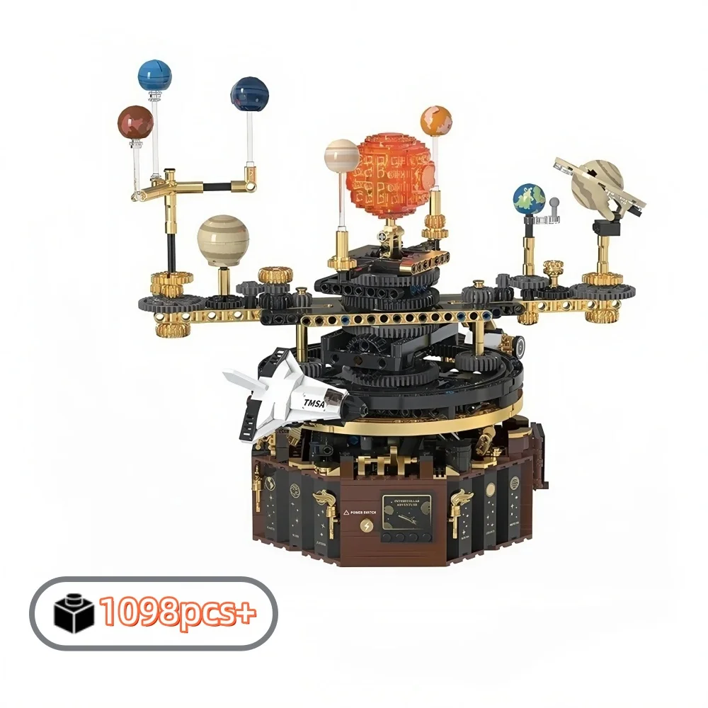 NEW STEM Creative Electric Rotating Universe Electric Solar System Light MOC Building Blocks Sun Earth Model Space Toy Kids
NEW STEM Creative Electric Rotating Universe Electric Solar System Light MOC Building Blocks Sun Earth Model Space Toy Kids