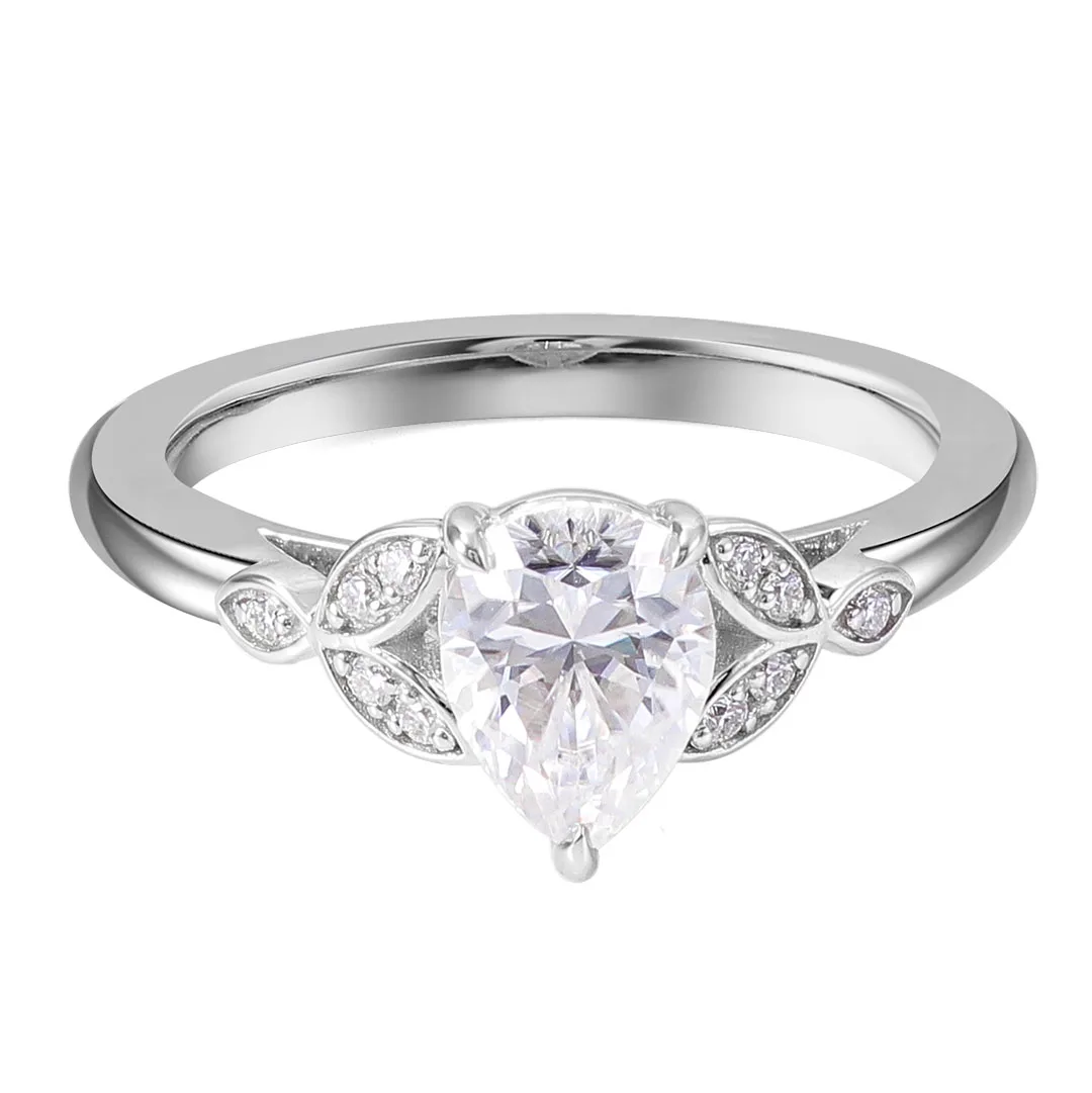 Provence 10K/14K/18K Moissanite Wedding Rings for Women Pear Cut 1.5 CT D Color Three Prong Promise Rings DIY Jewelry GRA
Provence 10K/14K/18K Moissanite Wedding Rings for Women Pear Cut 1.5 CT D Color Three Prong Promise Rings DIY Jewelry GRA