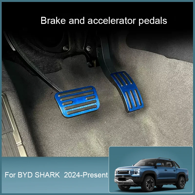 Для BYD SHARK 2024-настоящее время автомобильные педали из алюминиевого сплава, педаль топлива и газа, нескользящая крышка педали тормоза, автоаксессуары
Для BYD SHARK 2024-настоящее время автомобильные педали из алюминиевого сплава, педаль топлива и газа, нескользящая крышка педали тормоза, автоаксессуары