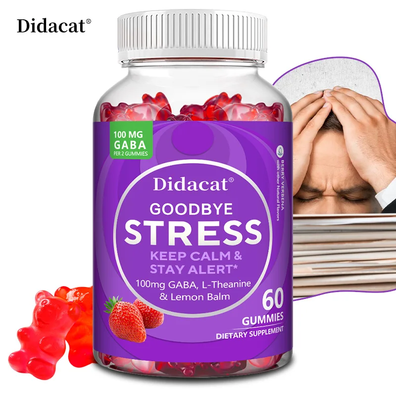 GABA L-Theanine - Stress Relief Supplement - Enhance Mood, Support Overall Health, 100 Mg GABA Gummies
GABA L-Theanine - Stress Relief Supplement - Enhance Mood, Support Overall Health, 100 Mg GABA Gummies