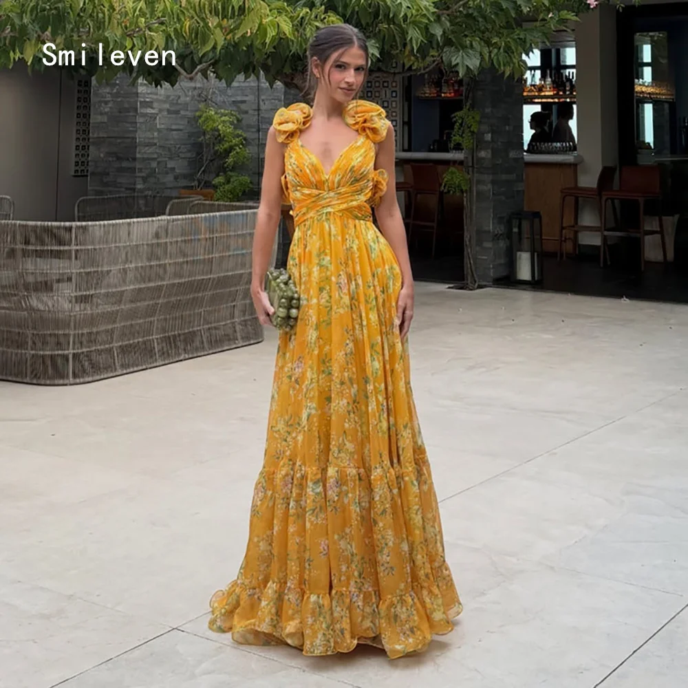 Smileven Luxury A Line Prom Dress Flowers Elegant Gowns for Gala Party Dopamine V Neck Evening Dress Customized 2026
Smileven Luxury A Line Prom Dress Flowers Elegant Gowns for Gala Party Dopamine V Neck Evening Dress Customized 2026