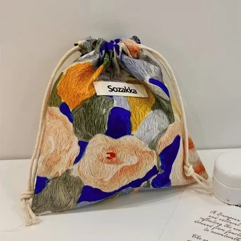 Cotton Fabric Floral Drawstring Bags Pouch Lipstick Toiletry Makeup Organizer Coin Purse Keys Earphone Storage Bag
Cotton Fabric Floral Drawstring Bags Pouch Lipstick Toiletry Makeup Organizer Coin Purse Keys Earphone Storage Bag