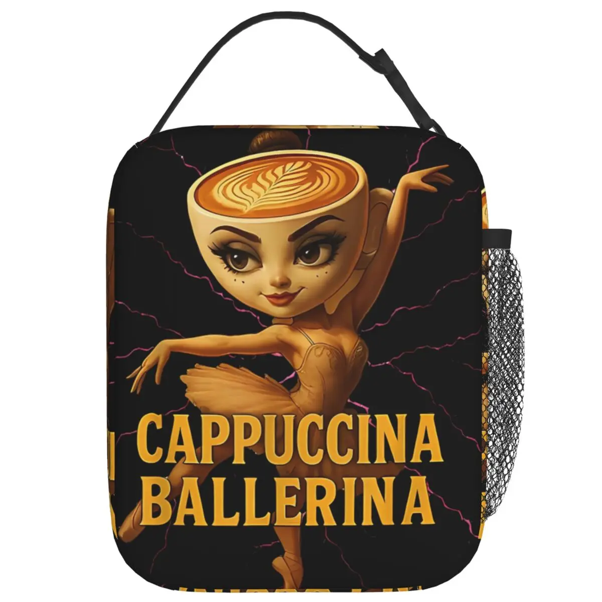 Cappuccino Lunch Bag Casual Lunch Box Travel Portable Thermal Lunch Bags Print Cooler Bag 
Cappuccino Lunch Bag Casual Lunch Box Travel Portable Thermal Lunch Bags Print Cooler Bag