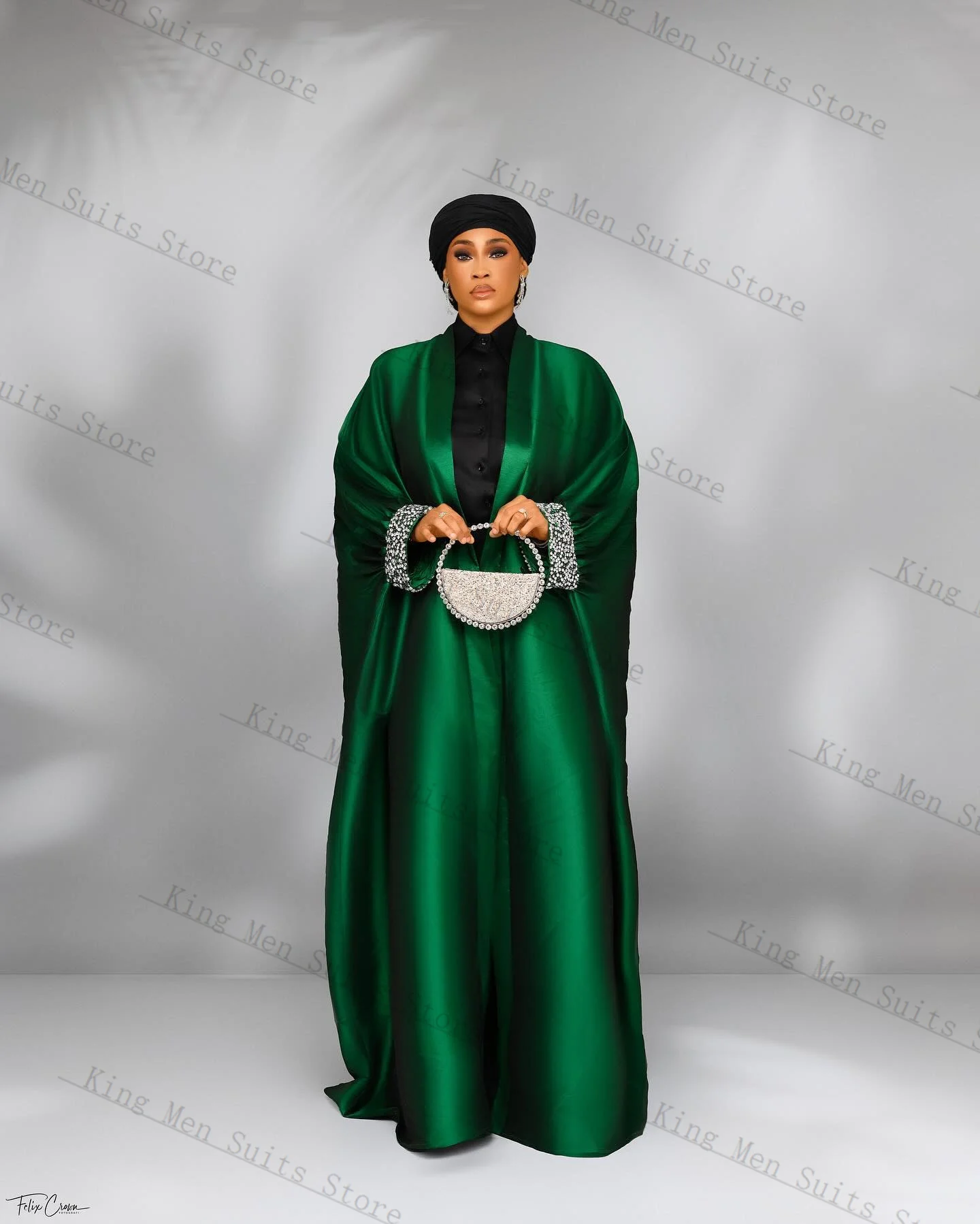 Green Satin Women Suit 1 Piece Long Blazer Prom Dress Robes Customized Formal Office Lady Crystals Wedding Tuxedos Party Coat
Green Satin Women Suit 1 Piece Long Blazer Prom Dress Robes Customized Formal Office Lady Crystals Wedding Tuxedos Party Coat