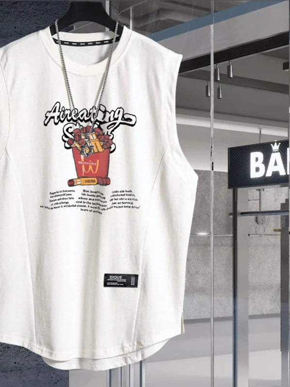 Summer Trendy American Brand Letter Print Pure Cotton round Ne Svel T-irt Men Loose Faion Sports irt Casual Wear
Summer Trendy American Brand Letter Print Pure Cotton round Ne Svel T-irt Men Loose Faion Sports irt Casual Wear