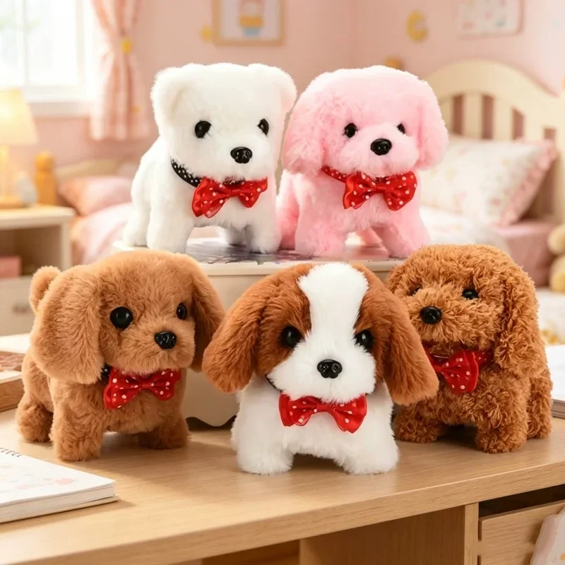 Electronic Plush Dog Toy Stuffed Doll Simulation Smart Pet Walk Bark Nod Wag Tail Educational Interactive Toy Gift for Baby Kids
Electronic Plush Dog Toy Stuffed Doll Simulation Smart Pet Walk Bark Nod Wag Tail Educational Interactive Toy Gift for Baby Kids