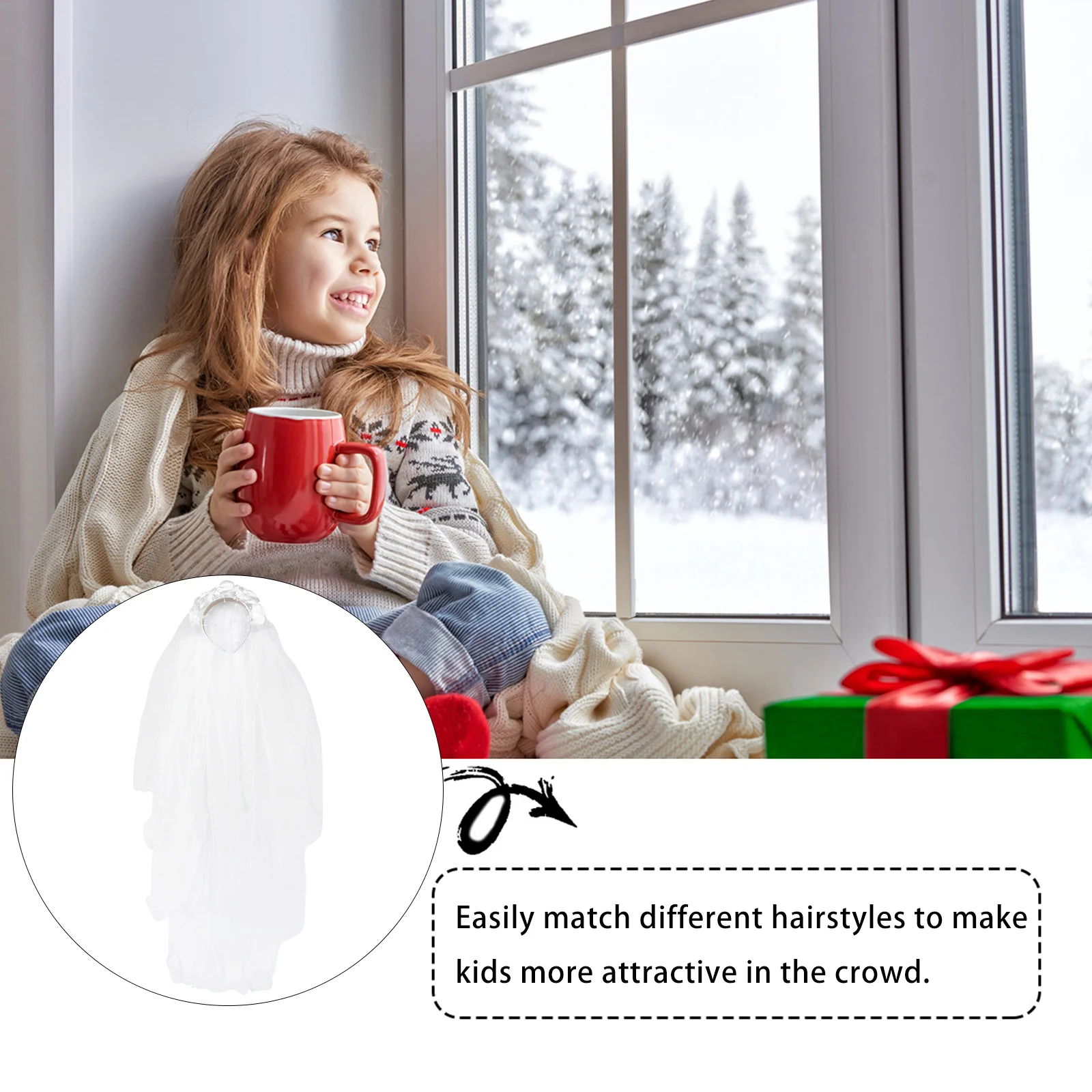 1Pcs Floral Crown Veil for Girls Wedding Lace Headband Kids Party Accessory Long White Veil Bridal Hair Decoration Communion
1Pcs Floral Crown Veil for Girls Wedding Lace Headband Kids Party Accessory Long White Veil Bridal Hair Decoration Communion