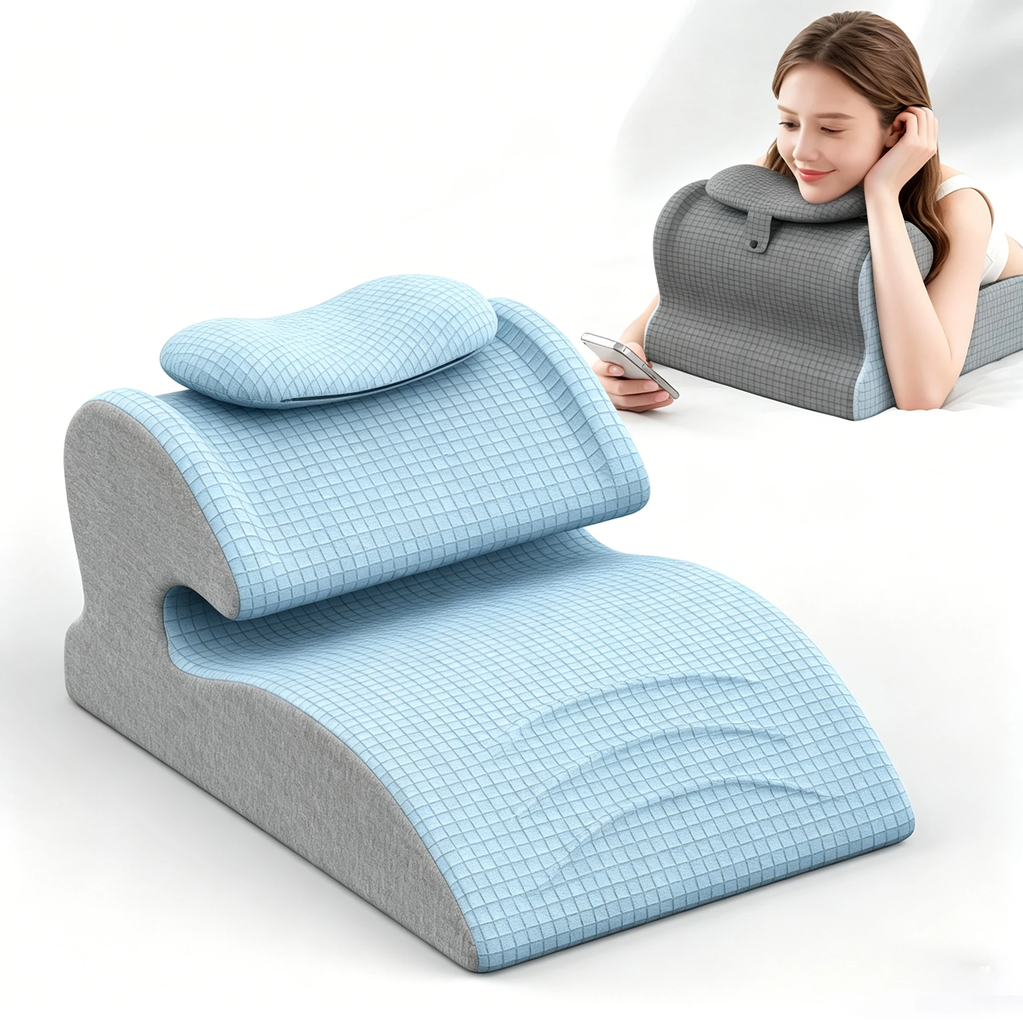 Ergonomic Pillow Supports Posture in Any Position Cervical Traction Pillows Lumbar Support|for Sleep/Office/Reading Auxiliary
Ergonomic Pillow Supports Posture in Any Position Cervical Traction Pillows Lumbar Support|for Sleep/Office/Reading Auxiliary