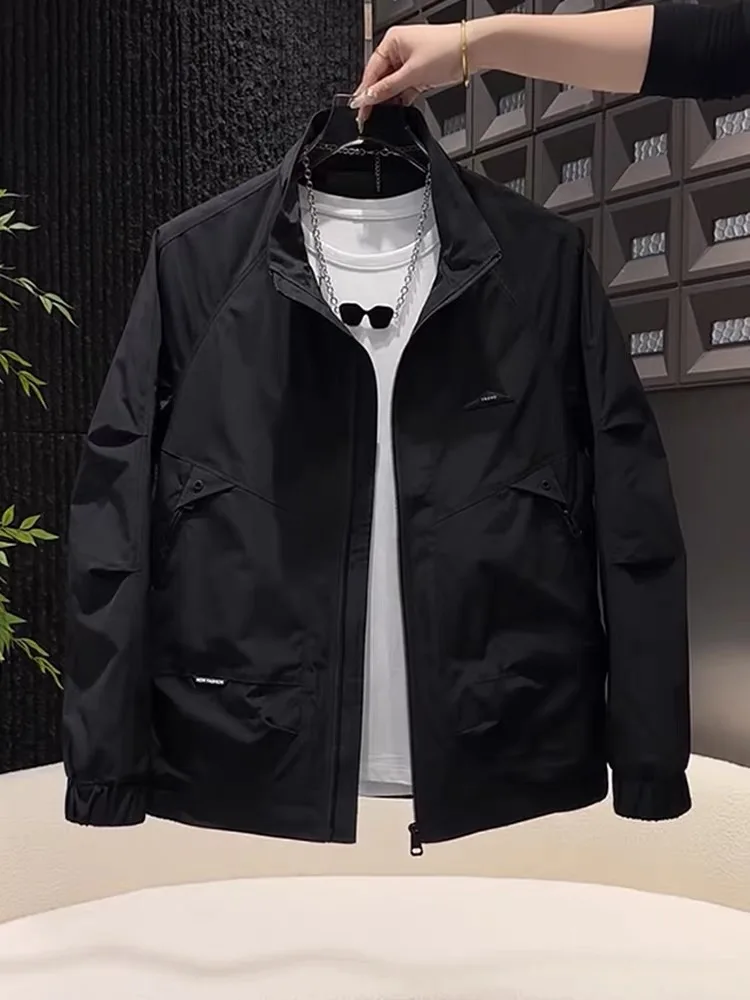 Casual Men's Workwear Stand Collar Jacket Spring New Style American Trendy Brand Fashionable Outdoor Windproof Zipper Coat
Casual Men's Workwear Stand Collar Jacket Spring New Style American Trendy Brand Fashionable Outdoor Windproof Zipper Coat