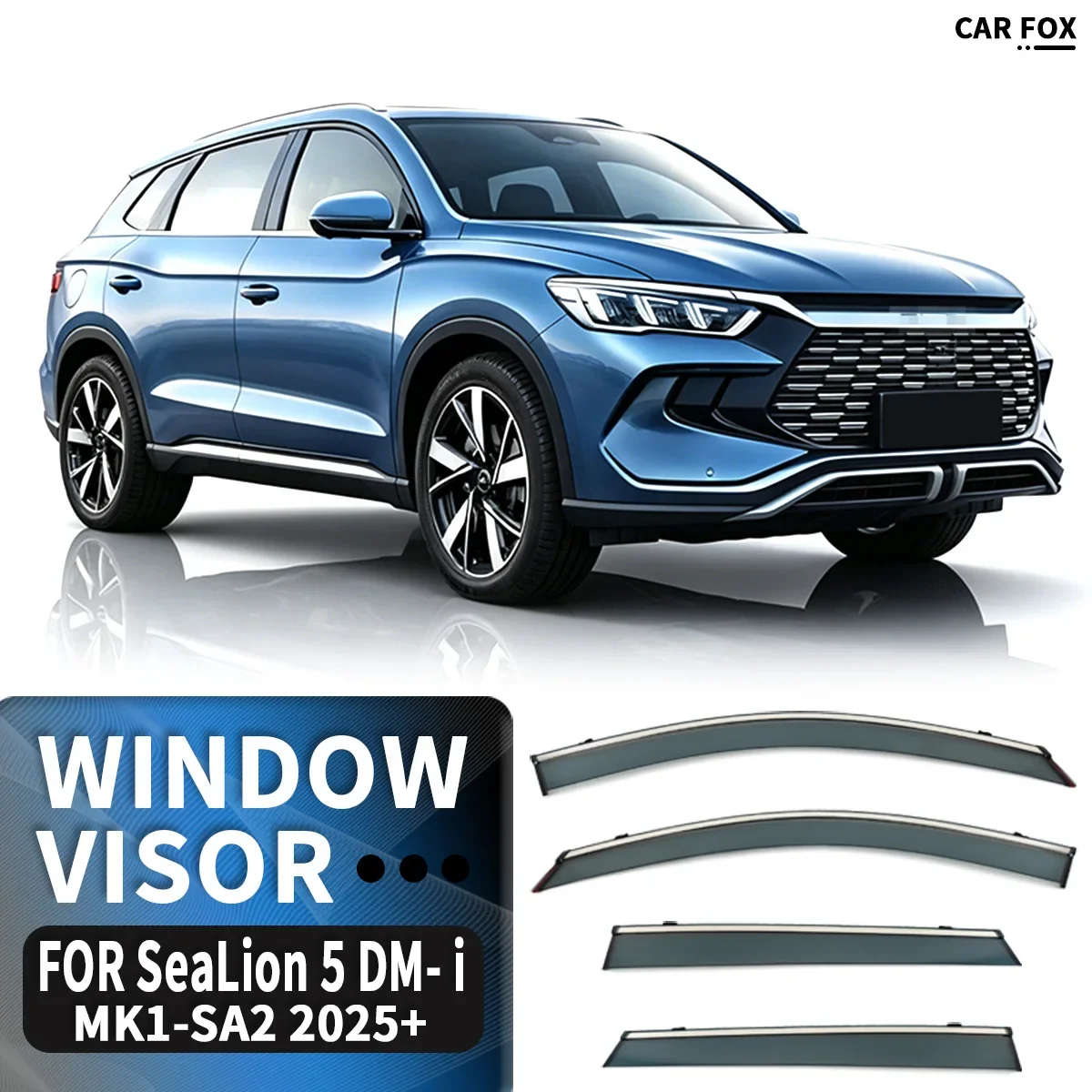 For BYD SeaLion 5 DM- i MK1 SA2 2025+ Window Visor Vent Shades Ventvisor Wind Deflectors Rain Guard Shades Visor Body Kit
For BYD SeaLion 5 DM- i MK1 SA2 2025+ Window Visor Vent Shades Ventvisor Wind Deflectors Rain Guard Shades Visor Body Kit