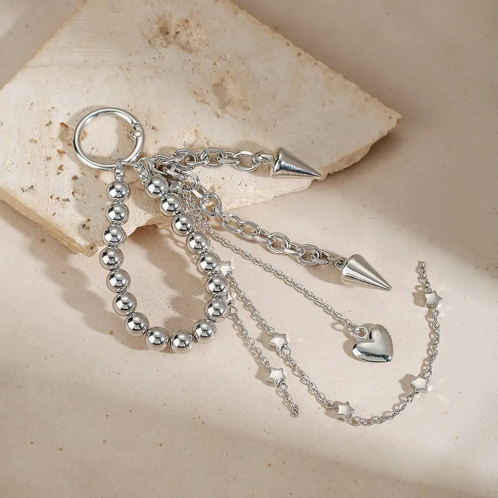 Metal niche special-shaped black gallstone beaded keychain personalized men's trouser chain bag chain pendant
Metal niche special-shaped black gallstone beaded keychain personalized men's trouser chain bag chain pendant