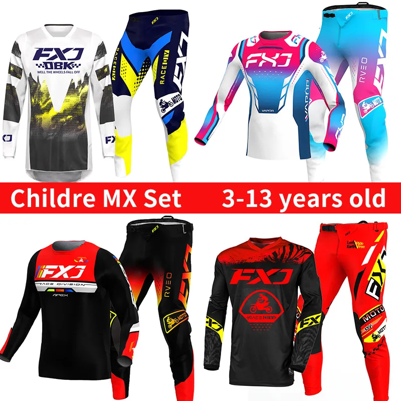 motocross gear set Kid 3~12 years child boy Enduro racing suit girl cross MX MTB Off-road Jersey Pant Kits ATV
motocross gear set Kid 3~12 years child boy Enduro racing suit girl cross MX MTB Off-road Jersey Pant Kits ATV