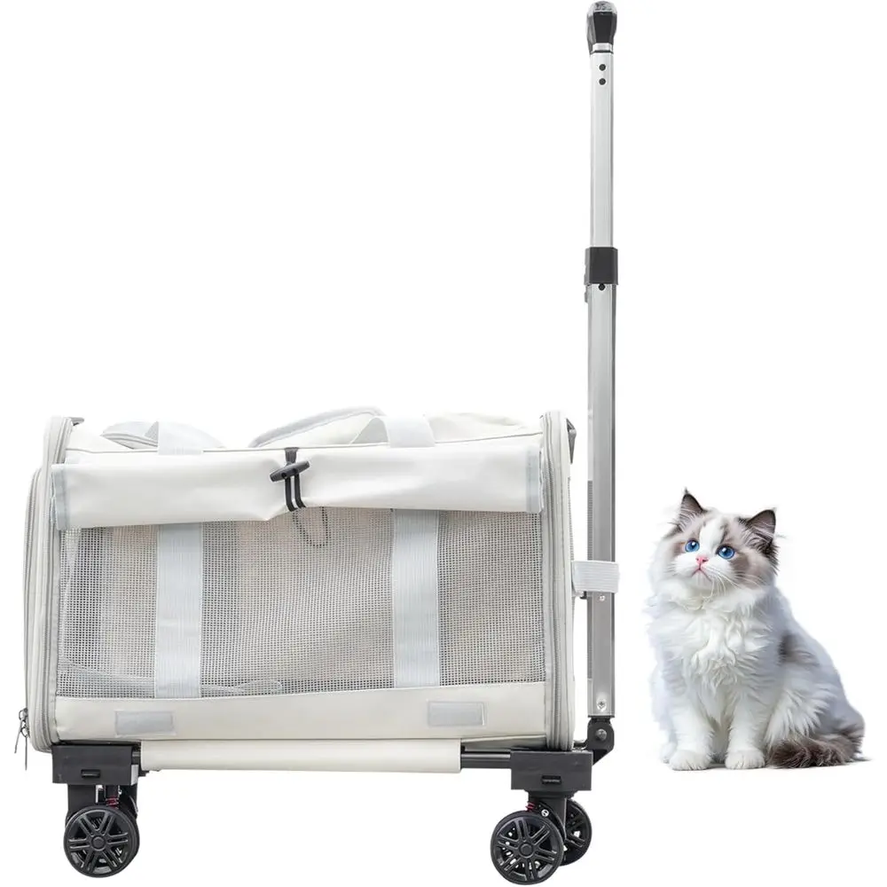 Переноска для домашних животных с колесами — переноска для кошек на колесиках с мягкой боковой ручкой и телескопической ручкой, складная дорожная сумка для домашних животных на колесиках
Переноска для домашних животных с колесами — переноска для кошек на колесиках с мягкой боковой ручкой и телескопической ручкой, складная дорожная сумка для домашних животных на колесиках