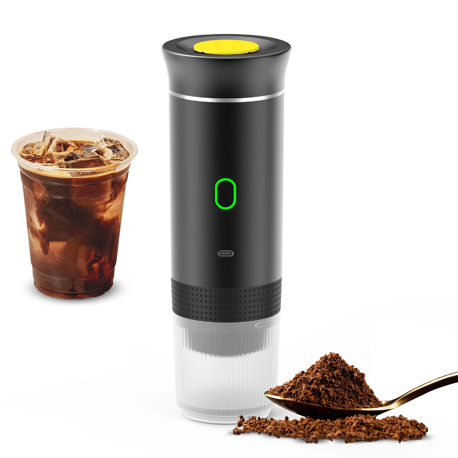 Portable Coffee Machine 3 in 1 Cordless Electric Coffee Maker Work With Capsule and Ground Coffee 15Bar Mini Cold Brew
Portable Coffee Machine 3 in 1 Cordless Electric Coffee Maker Work With Capsule and Ground Coffee 15Bar Mini Cold Brew
