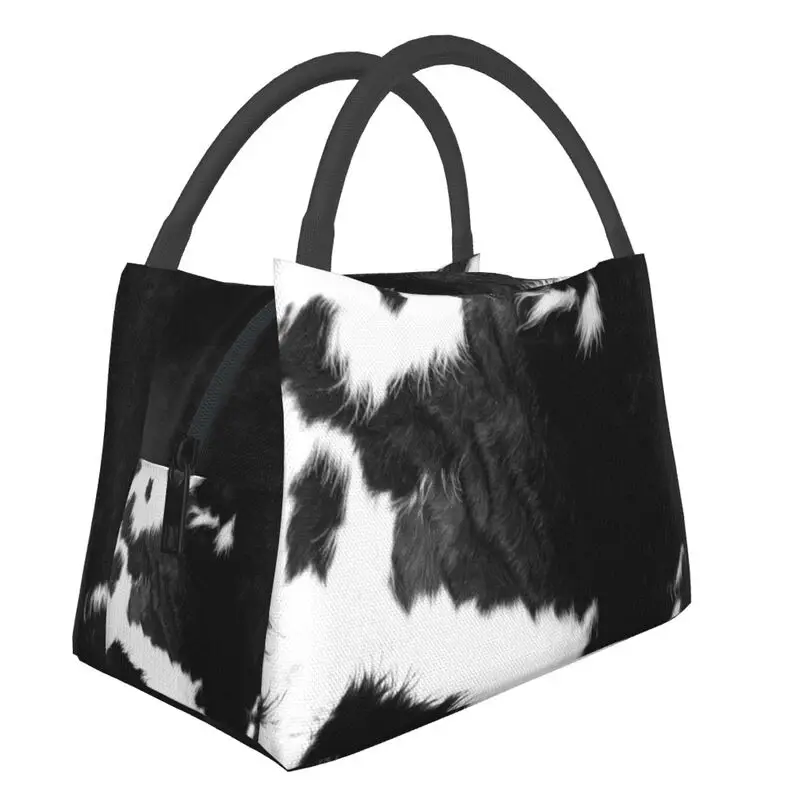 Modern Cowhide Faux Leather Insulated Lunch Bag for Women Waterproof Fur Texture Cooler Thermal Lunch Tote Work Picnic
Modern Cowhide Faux Leather Insulated Lunch Bag for Women Waterproof Fur Texture Cooler Thermal Lunch Tote Work Picnic