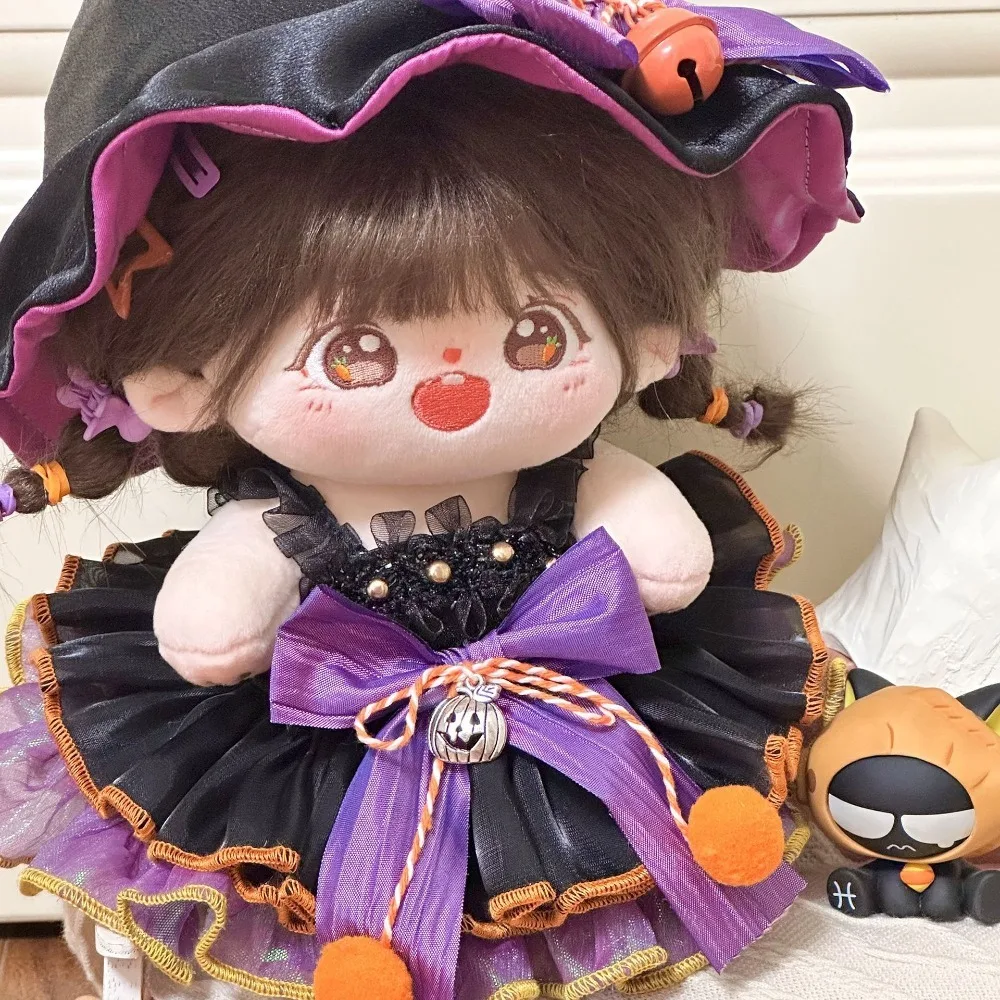 Stuffed Clothes Pumpkin Cotton Witch Clothes Set Dress Up Kawaii Cotton Halloween Suit Bow Fashion Clothes Children's Gift
Stuffed Clothes Pumpkin Cotton Witch Clothes Set Dress Up Kawaii Cotton Halloween Suit Bow Fashion Clothes Children's Gift