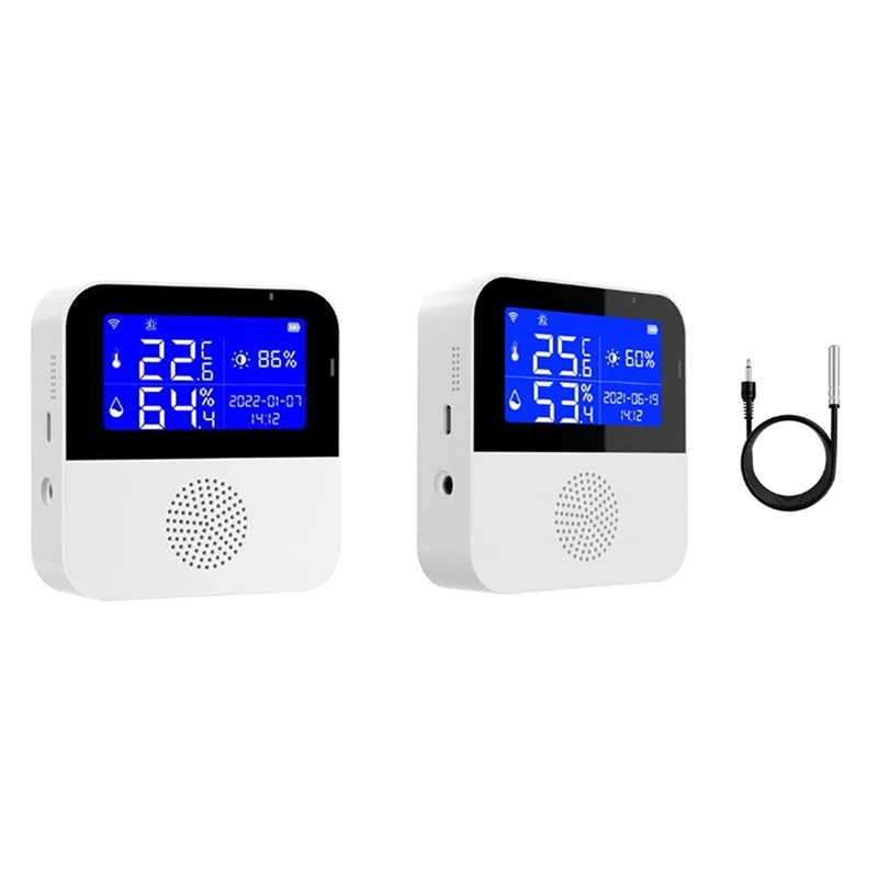 1 Set White ABS Smart Wifi Temperature Humidity Sensor Home Dual Temperature Sensor Without Probe
1 Set White ABS Smart Wifi Temperature Humidity Sensor Home Dual Temperature Sensor Without Probe