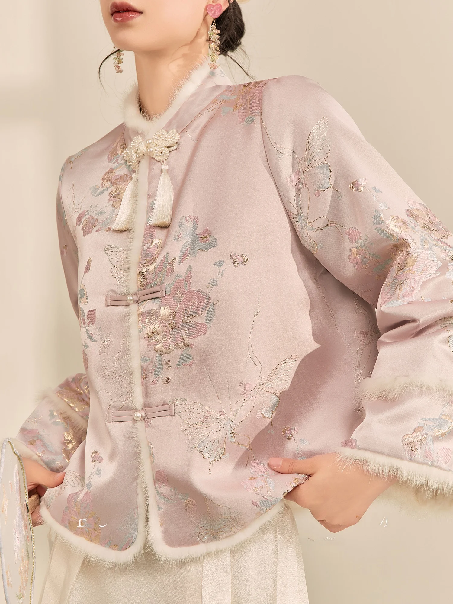 New Chinese Sle Women's Cotton Jaet Pink Geometric Patterned Thiened Winter Coat Stand Collar Long Sve Single Button
New Chinese Sle Women's Cotton Jaet Pink Geometric Patterned Thiened Winter Coat Stand Collar Long Sve Single Button