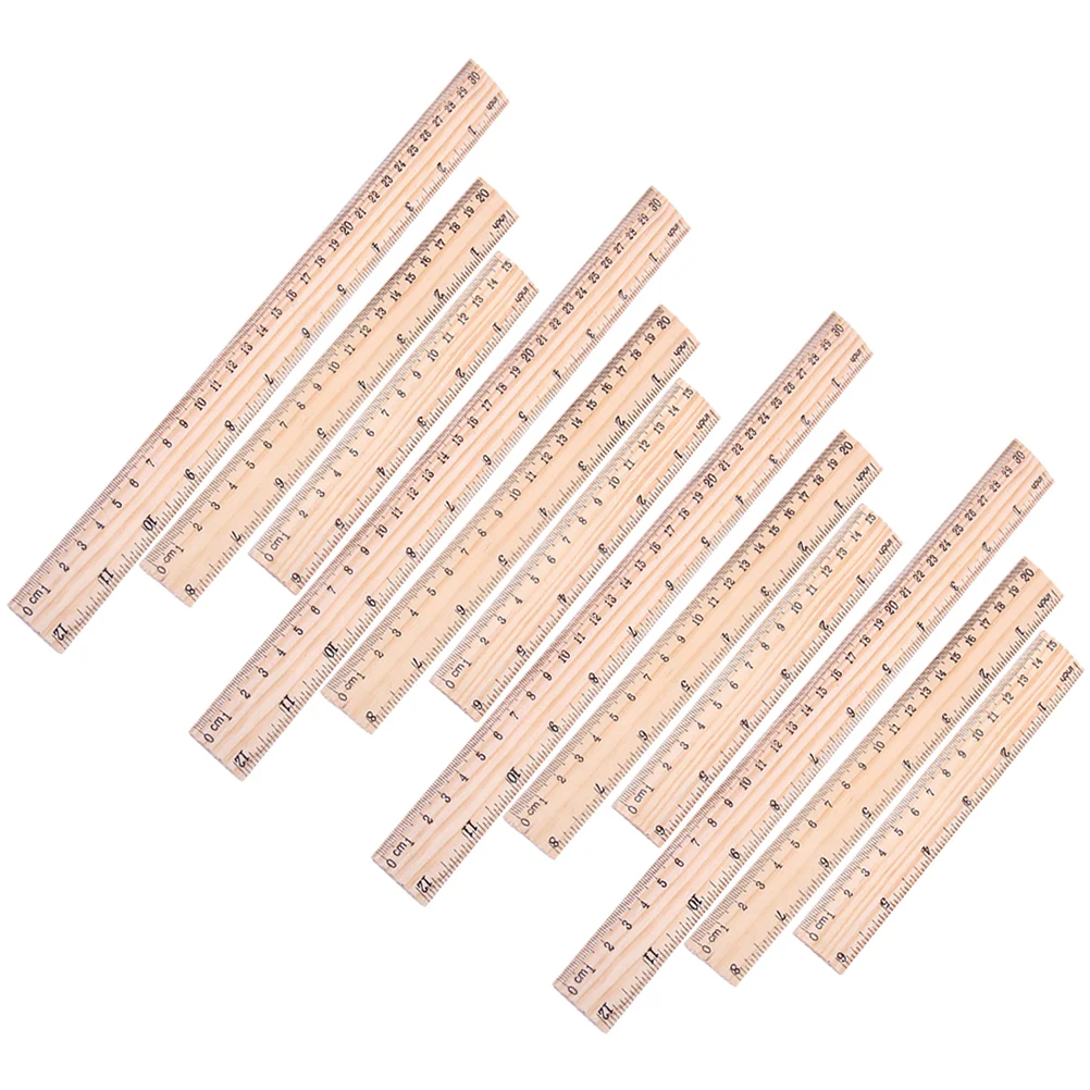 12 Pcs Wooden Ruler 15cm 20cm 30cm Portable Drawing Kids Rulers Woodworking Meter Sticks Classroom Engineering Students
12 Pcs Wooden Ruler 15cm 20cm 30cm Portable Drawing Kids Rulers Woodworking Meter Sticks Classroom Engineering Students