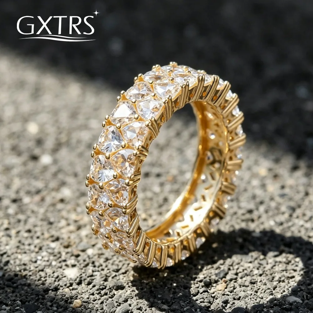 GXTRS Heart Cut Full Moissanite S925 Silver Rings For Women Men Lab Diamond Wedding Engagement Double Row Band Fine Jewelry Gift
GXTRS Heart Cut Full Moissanite S925 Silver Rings For Women Men Lab Diamond Wedding Engagement Double Row Band Fine Jewelry Gift