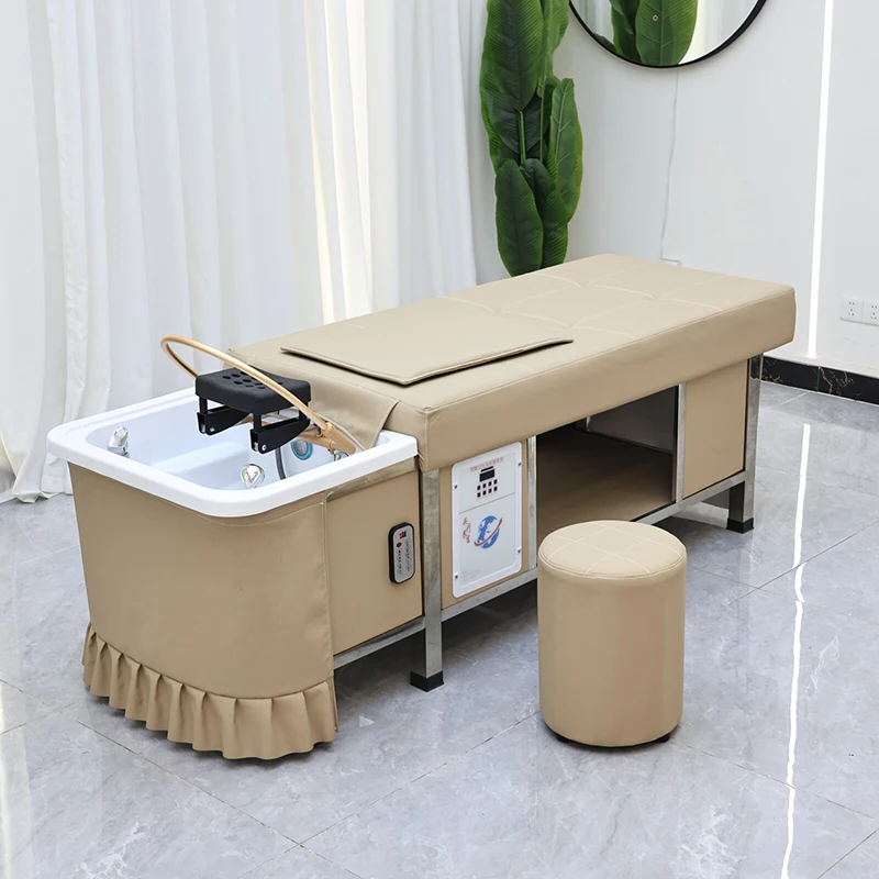 qk-New Design Barber Salon Shop Thai Washing Chair Bed Modern Lay Down Head Spa Electric Massage Shampoo Bed with Steamer@
qk-New Design Barber Salon Shop Thai Washing Chair Bed Modern Lay Down Head Spa Electric Massage Shampoo Bed with Steamer@