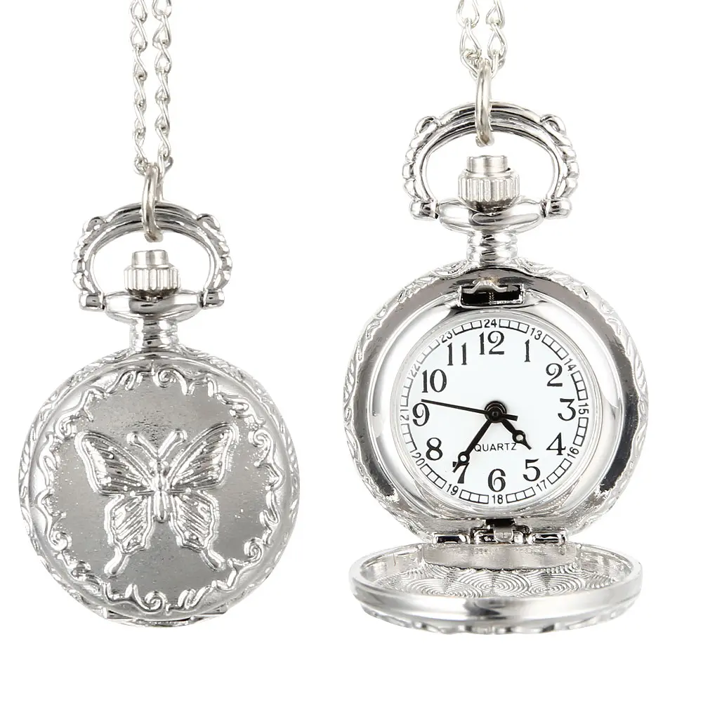 Fashion Vintage Quartz Alloy Flowers Butterfly Women Lady Girls Necklace Pendant Sweater Chain Clock Gifts
Fashion Vintage Quartz Alloy Flowers Butterfly Women Lady Girls Necklace Pendant Sweater Chain Clock Gifts