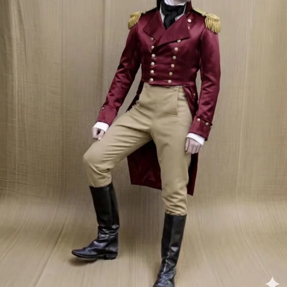Mr Darcy Cosplay Costume Wind Red Regency Men Outfit Victorian Vintage Jane Austen British Gentleman Regency Tailcoat Pants Suit
Mr Darcy Cosplay Costume Wind Red Regency Men Outfit Victorian Vintage Jane Austen British Gentleman Regency Tailcoat Pants Suit