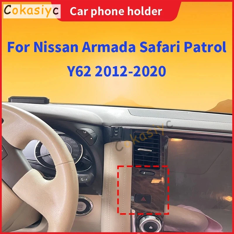Car Phone Holder For Nissan Armada Patrol Y62 2012 2013 2014 2015 2016 2017 2018-2020 Cell Mobile Phone Mounts Wireless Charging
Car Phone Holder For Nissan Armada Patrol Y62 2012 2013 2014 2015 2016 2017 2018-2020 Cell Mobile Phone Mounts Wireless Charging