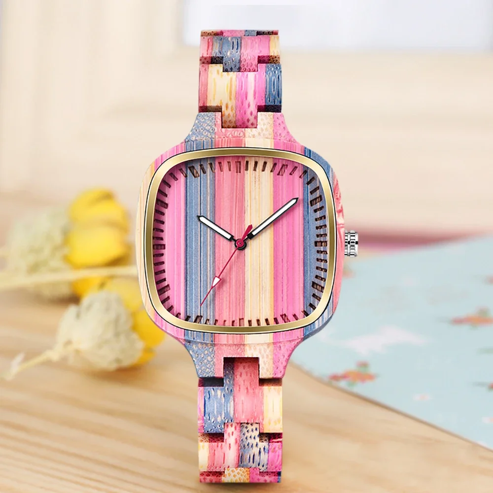 New Colorful Wood Pattern for Fashion High Quality Colorful Wood Women's Watch Luxury Casual Women's Accessories Watch
New Colorful Wood Pattern for Fashion High Quality Colorful Wood Women's Watch Luxury Casual Women's Accessories Watch