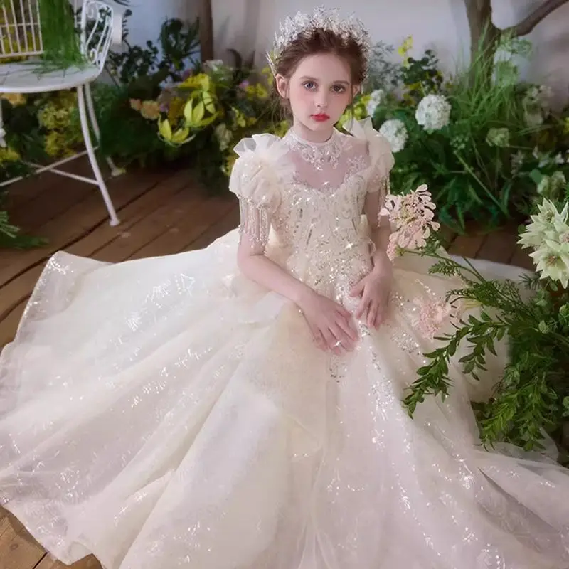 Girls' Dress, High end Princess Dress, Flower Girl Wedding, Little Girl, Children's Birthday, Host Performance Dress
Girls' Dress, High end Princess Dress, Flower Girl Wedding, Little Girl, Children's Birthday, Host Performance Dress