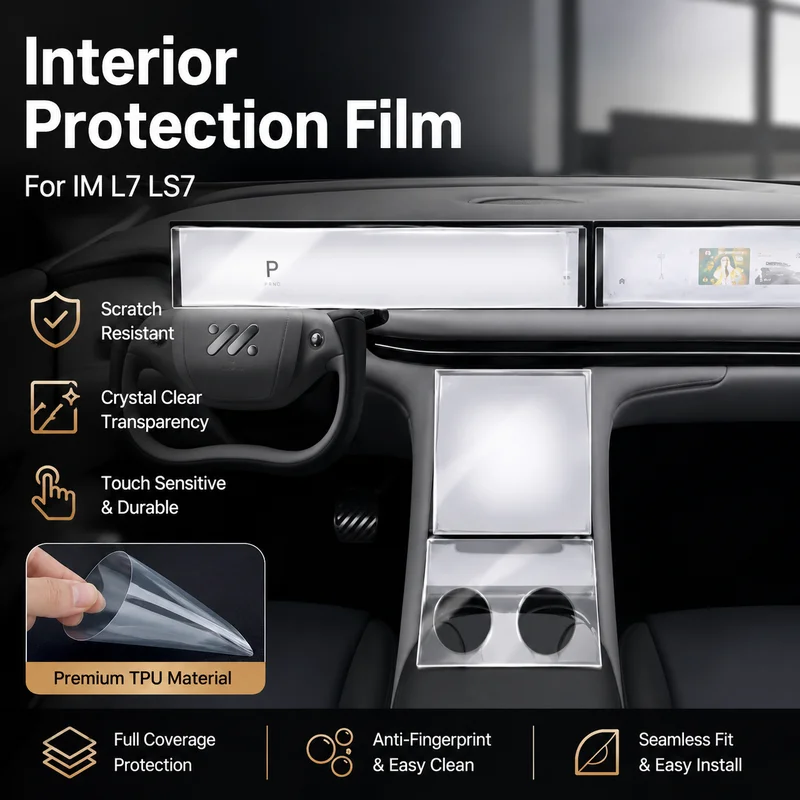 Interior Protection Film For IM L7 LS7 TPU Transparent Screen and AC Cover, Replacement Parts, Car Accessories