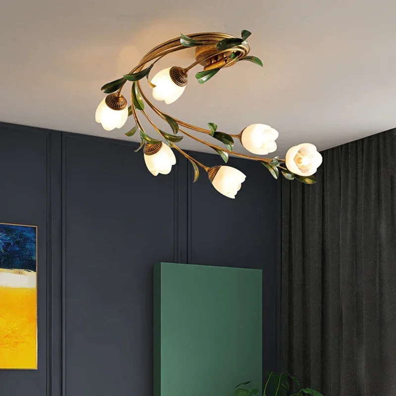 Nordic Apartment Room Decoration Led Ceiling Light French Green Retro Pastoral Style Indoor Glass Lantern Viridiplantae Lamp
Nordic Apartment Room Decoration Led Ceiling Light French Green Retro Pastoral Style Indoor Glass Lantern Viridiplantae Lamp