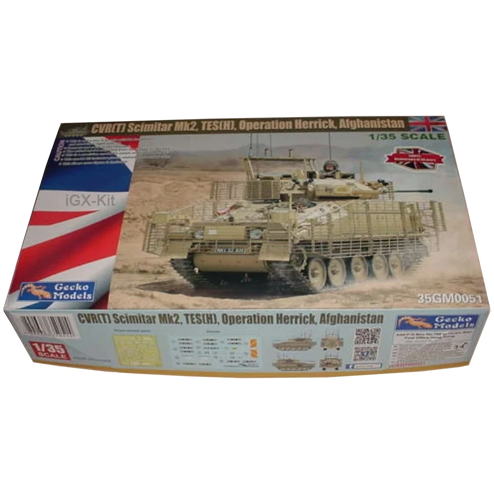 Gecko 35GM0051 1/35 Британский FV107 CVR T Scimitar Mk 2 TES Бронированный скаут Автомобиль Пластиковое здание Хобби Ремесло Игрушка Сборка Модель Комплект
Gecko 35GM0051 1/35 Британский FV107 CVR T Scimitar Mk 2 TES Бронированный скаут Автомобиль Пластиковое здание Хобби Ремесло Игрушка Сборка Модель Комплект
