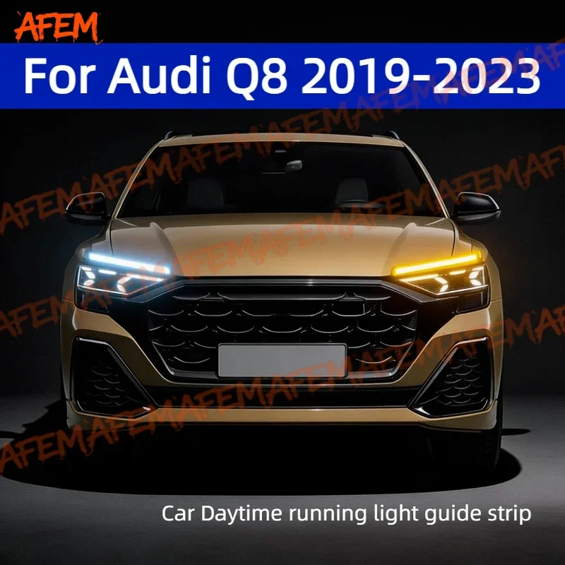 For Audi Q8 2019-2023 Daytime Running Light Guide Strip Auto LED DRL Daytime Running light Flexible Decorative Ambient Lamp
For Audi Q8 2019-2023 Daytime Running Light Guide Strip Auto LED DRL Daytime Running light Flexible Decorative Ambient Lamp