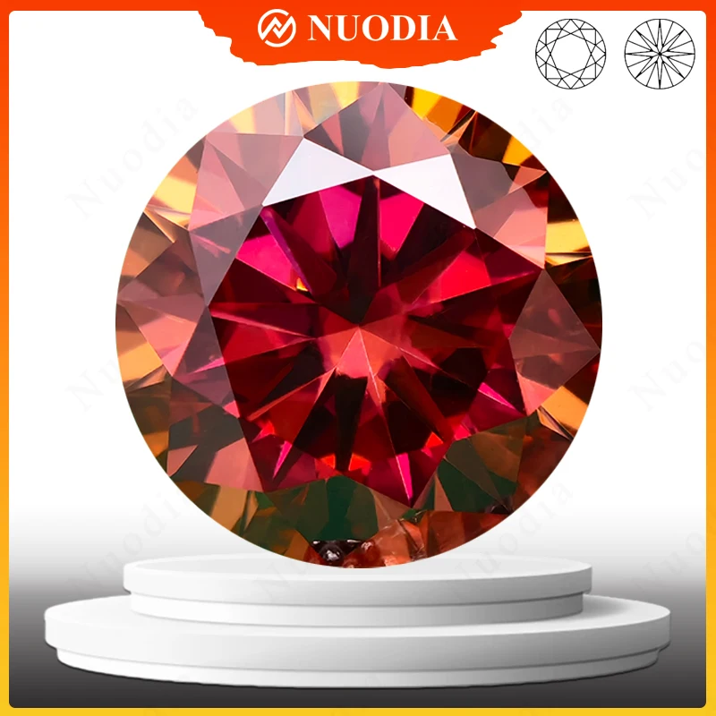 Top Rainbow Red Color Moissanite Stone Round Cut 0.5-5.0ct Moissanita Loose Gemstone Pass Diamond Tester with GRA Certificate
Top Rainbow Red Color Moissanite Stone Round Cut 0.5-5.0ct Moissanita Loose Gemstone Pass Diamond Tester with GRA Certificate