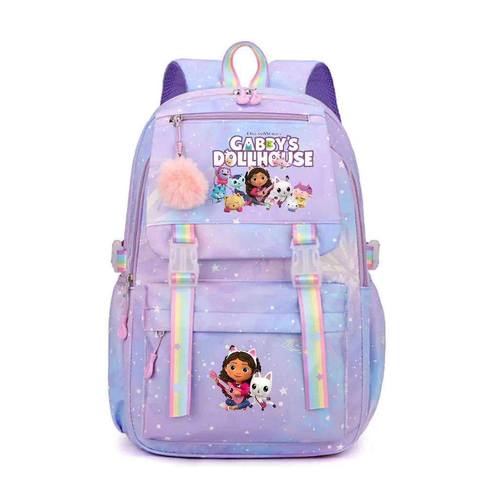 Gabby Dollhouse Backpacks multi-pocket Laptop Teens School Bags Colorful Light Software Travel Mochilas
Gabby Dollhouse Backpacks multi-pocket Laptop Teens School Bags Colorful Light Software Travel Mochilas