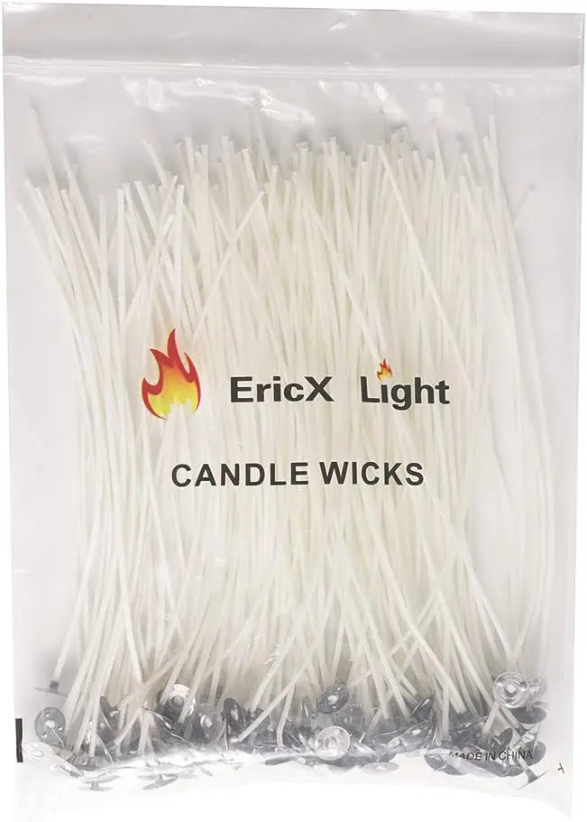 100 Piece Pre-Waxed Cotton Candle Wicks 8 Inch for DIY Candle Making
100 Piece Pre-Waxed Cotton Candle Wicks 8 Inch for DIY Candle Making